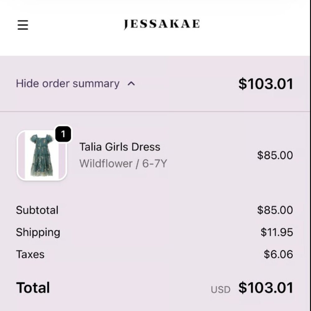 Jessakae Talia Girls Dress - Wildflower - Picture 3 of 4